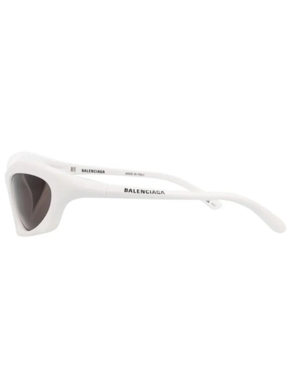 New Balenciaga Mens Shield/Wrap White White Grey Fashion Designer Sunglasses